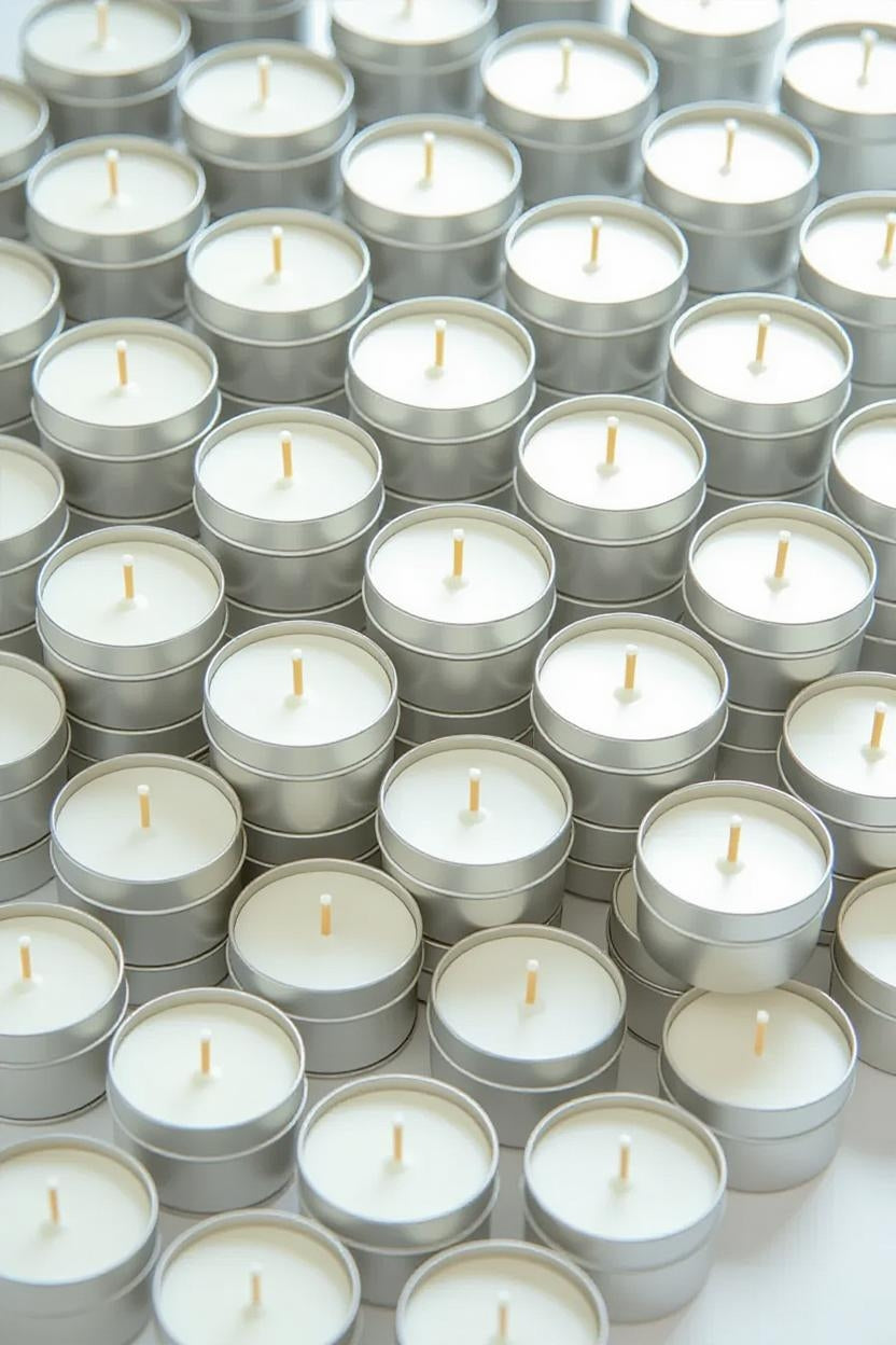 50 Wax Tealight Candles – Perfect for Diwali, Weddings, Parties & Festive Decoration. Brighten your celebrations with warm glowing lights!